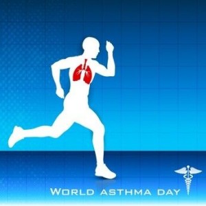 World Asthma Day background.